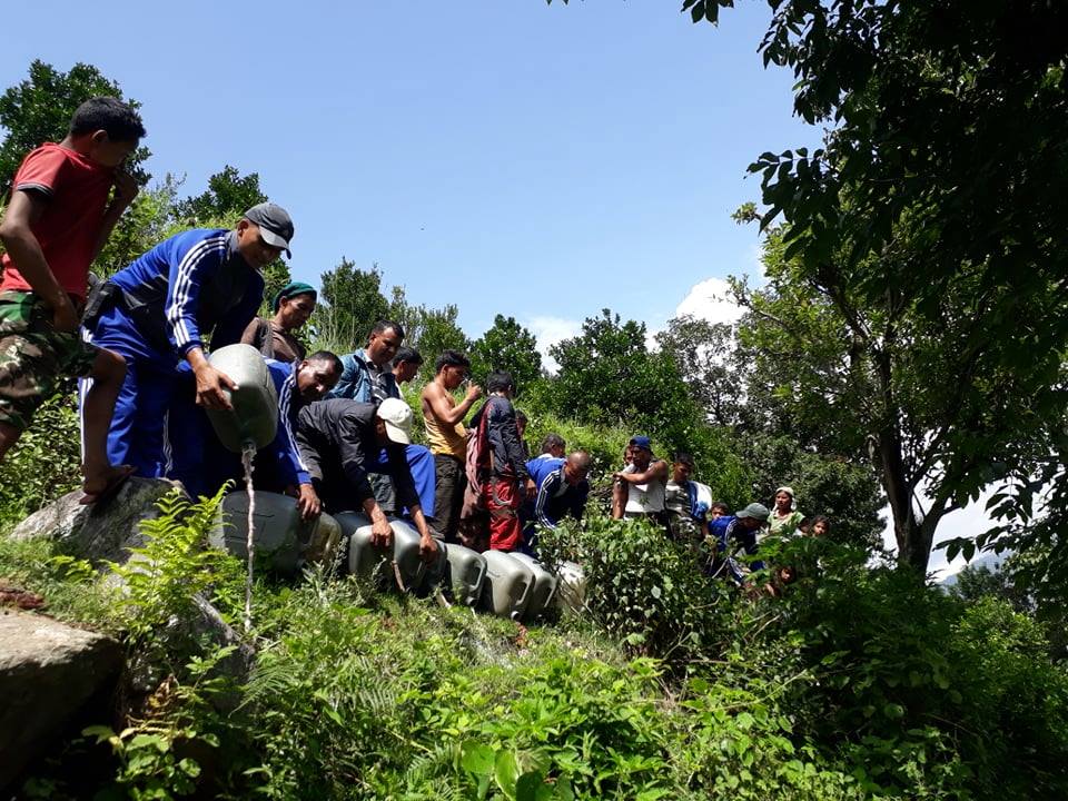 ५ सय ६५ लिटर अवैध घरेलु मदिरा नष्ट