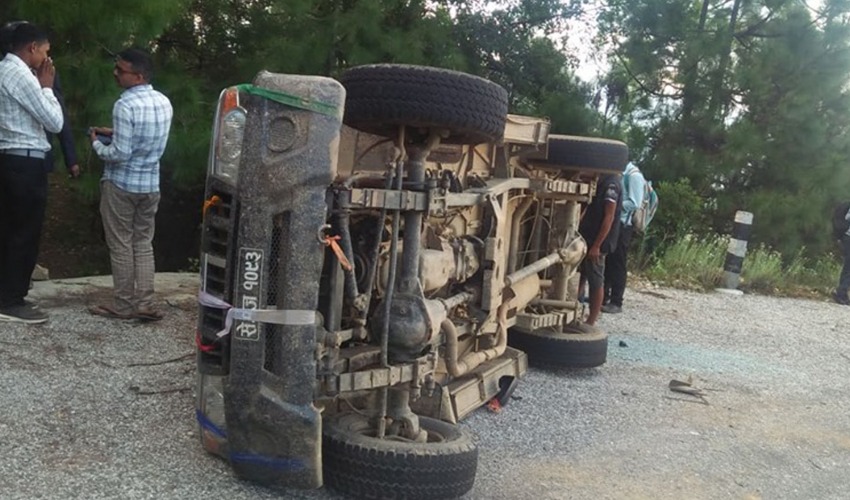 अछाममा जीप दुर्घटना हुँदा ८ जना घाइते