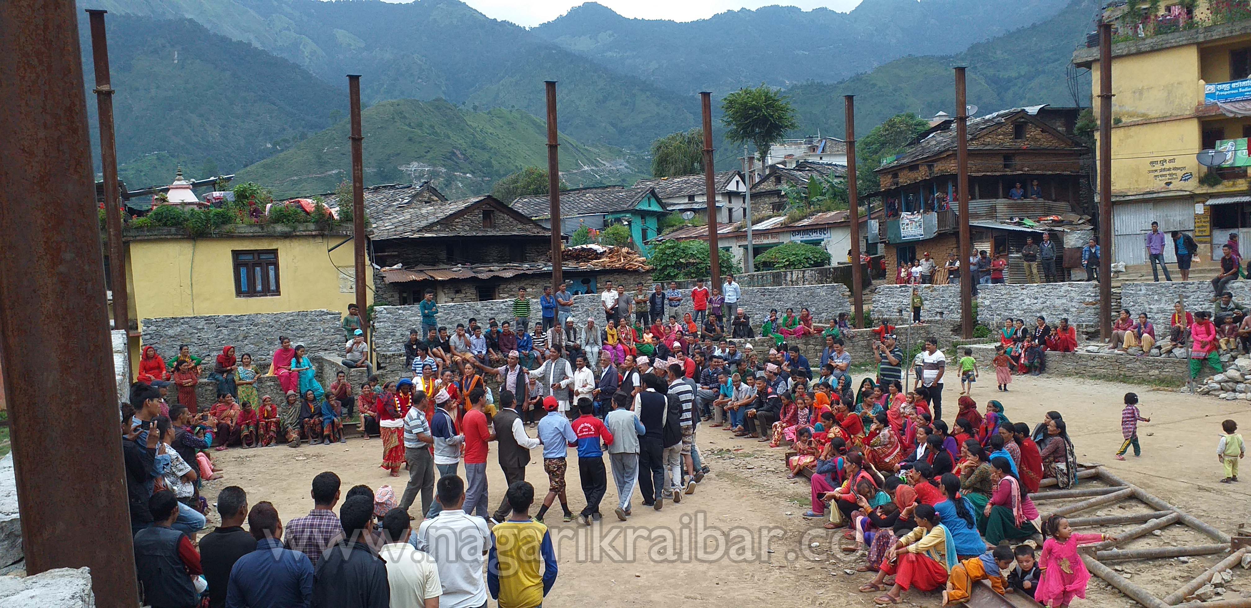 तीजको अवसरमा खेलकुदमा देउडा