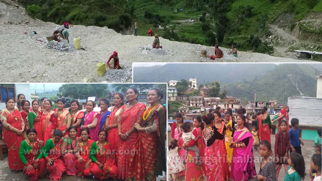 बाजुरामा तीजः शहरमा नाचगान, गाउँमा सुनशान