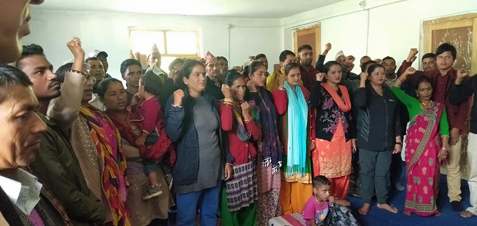 नेकपा बडीमालिका नगर कमिटीद्धारा सपथ ग्रहण