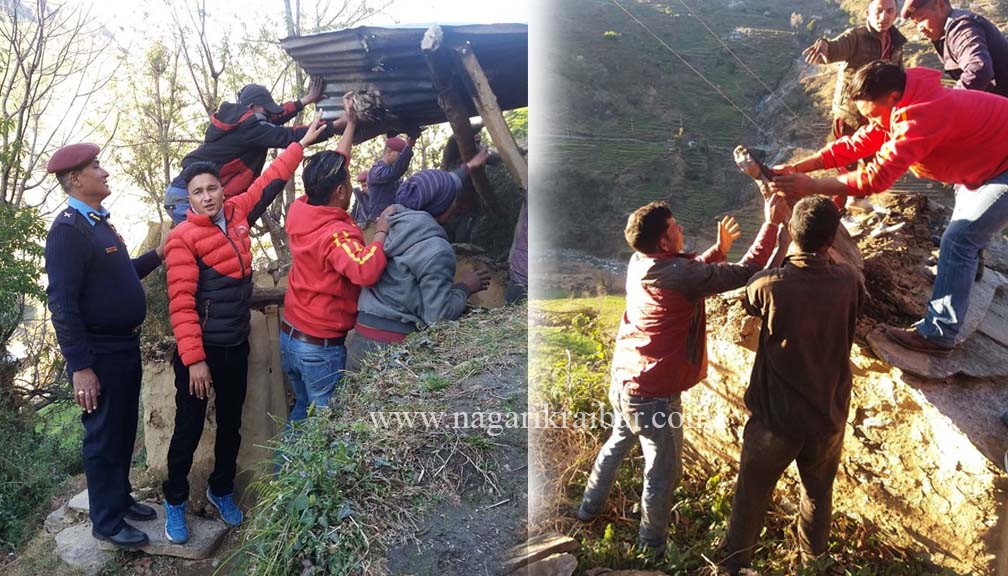 रतुडाका पाँचवटा सार्वजनिक छाउगोठ भत्काईए