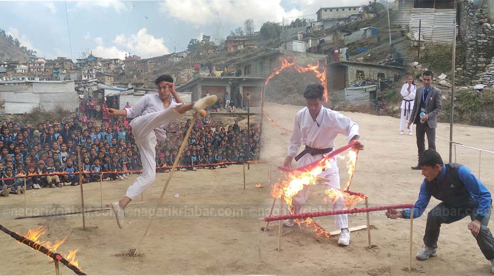 क्रिएटर जोनका विद्यार्थीको उत्कृष्ट काता प्रर्दशन (तस्वीरसहित)