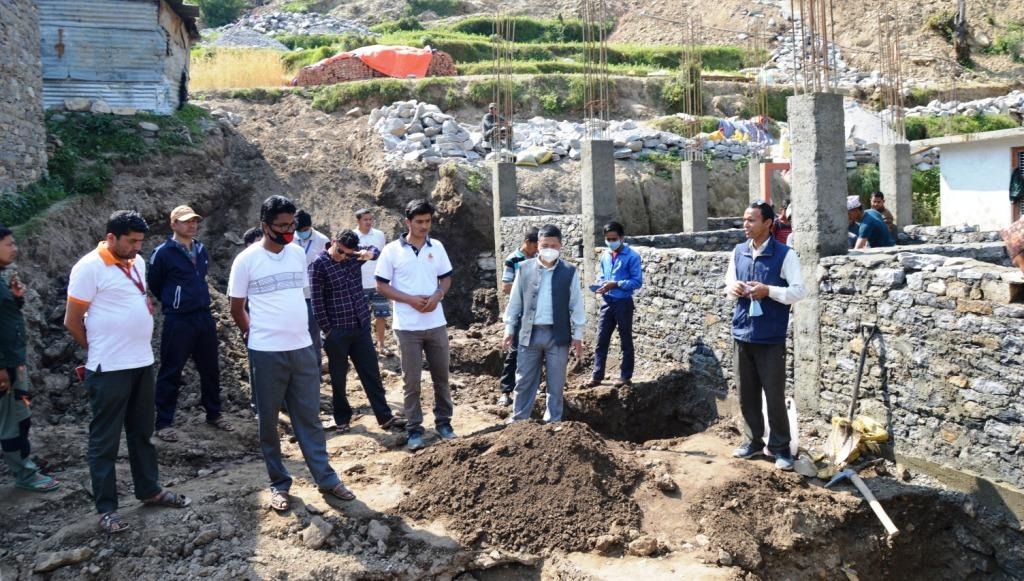 नेपाल पत्रकार महासंघ बाजुराको भवनको शिलानास