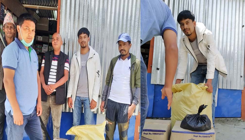 ओभरसियर उपाध्यायले गरे २५ सय बराबरको खाद्यन्न सहयोग