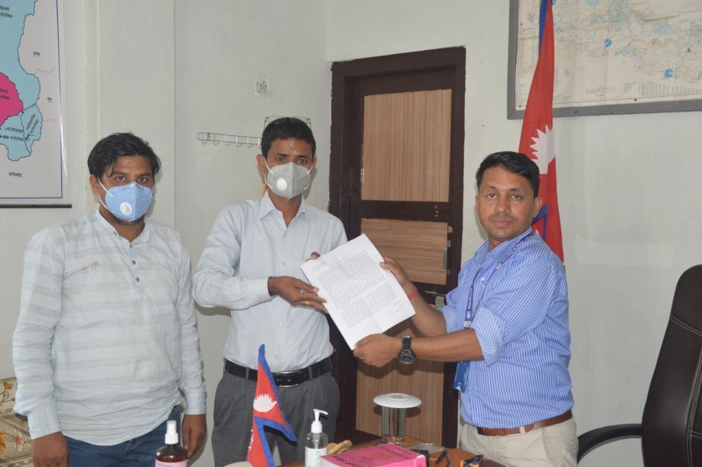 बजारमा भएको कालोबजारी रोक्न माग गर्दै सिडियोलाई पत्र