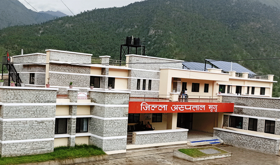 मुगु अस्पतालमा इमर्जेन्सीबाहेकका सबै सेवा बन्द