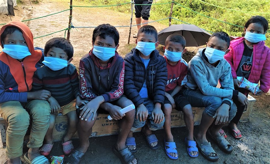 लिदी पहिरोमा अभिभावक गुमाएका बालबालिका एसओएस बालग्राममा