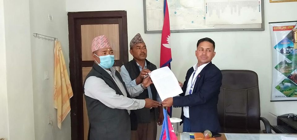 जिल्ला हलिया मुक्ति समाज बाजुराले बुझायो ज्ञापनपत्र