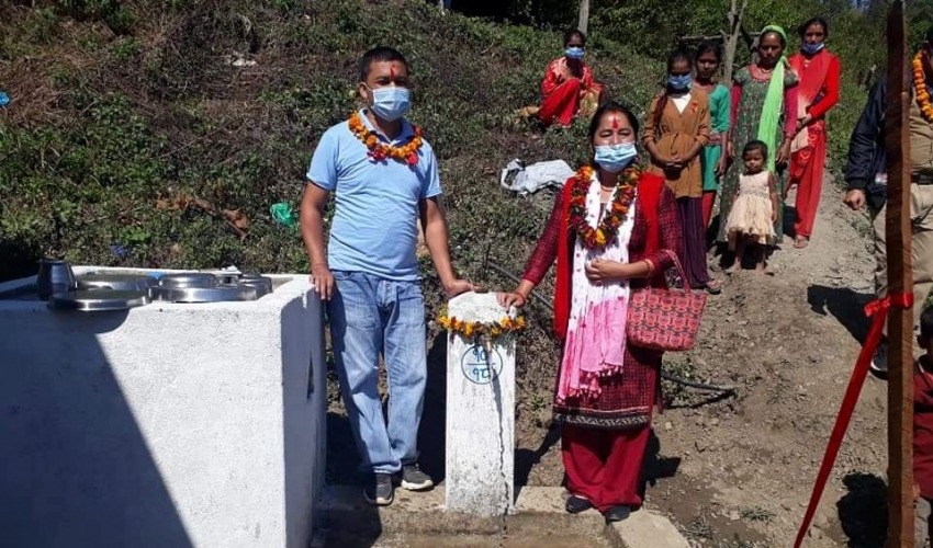 डोटीको दलित गाउँमा बल्ल पुग्यो खानेपानी