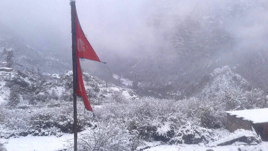 माथिल्लो क्षेत्रमा हिमपात भएसँगै हुम्लामा चिसो बढ्यो