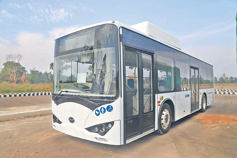 विद्युतीय बस सञ्चालन गर्न ७ वटा रुट तयार