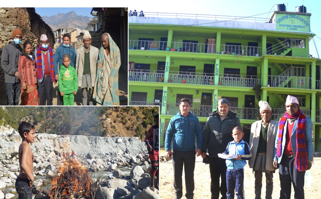 बुवाको मृत्युपछि अलपत्र परेका सम्राटलाई विद्यालय भर्ना गरियो