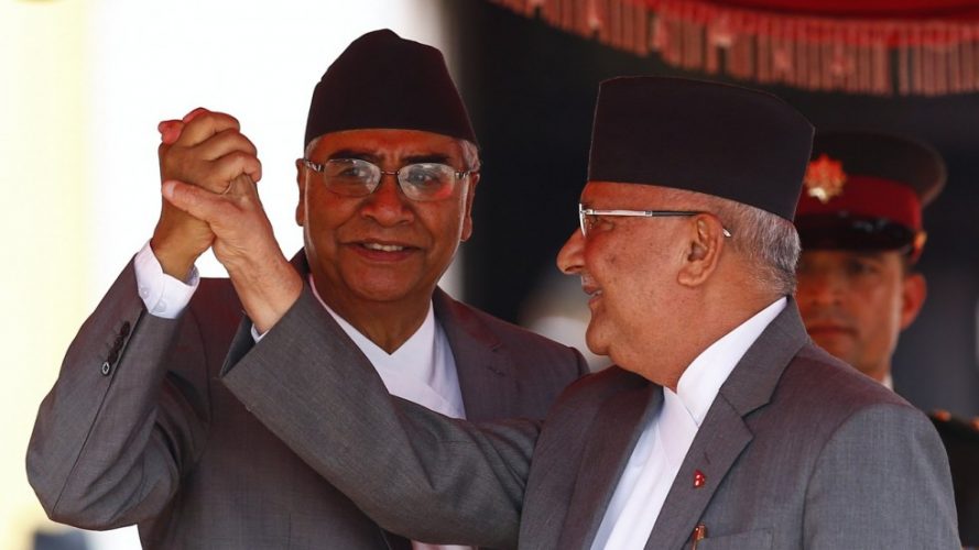 राष्ट्रपतिमा पौडेललाई भोट माग्दै देउवाले पठाए ओलीलाई पत्र