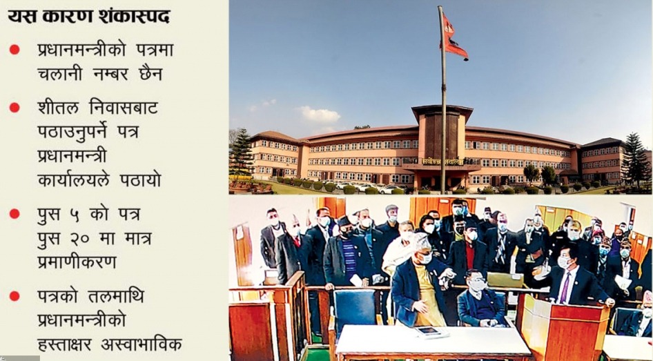 प्रतिनिधिसभा विघटनको सिफारिस नै शंकास्पद