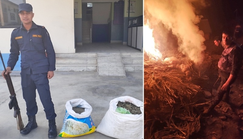 प्रहरी टोलीमाथि आक्रमण, दुई राउण्ड हवाई फायर