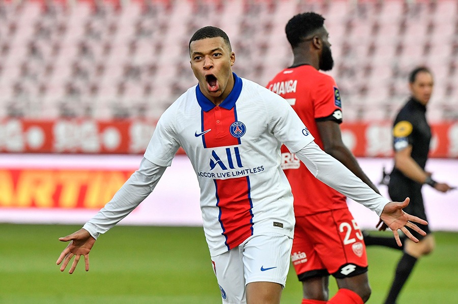 एमबाप्पेको दुई गोल, पीएसजीको सहज जित