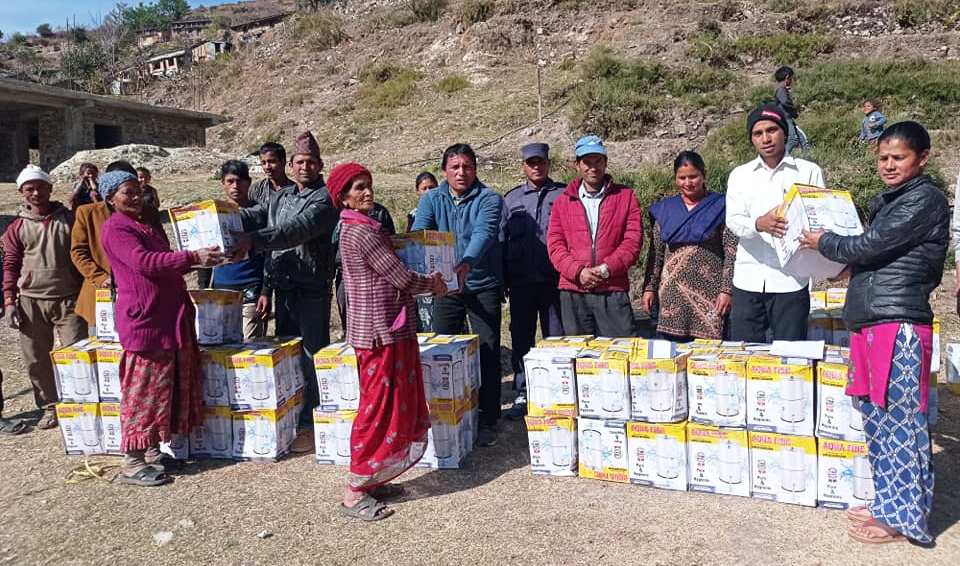 बडीमालिका ५ मनाका २३० घरधुरीलाई फिल्टर वितरण