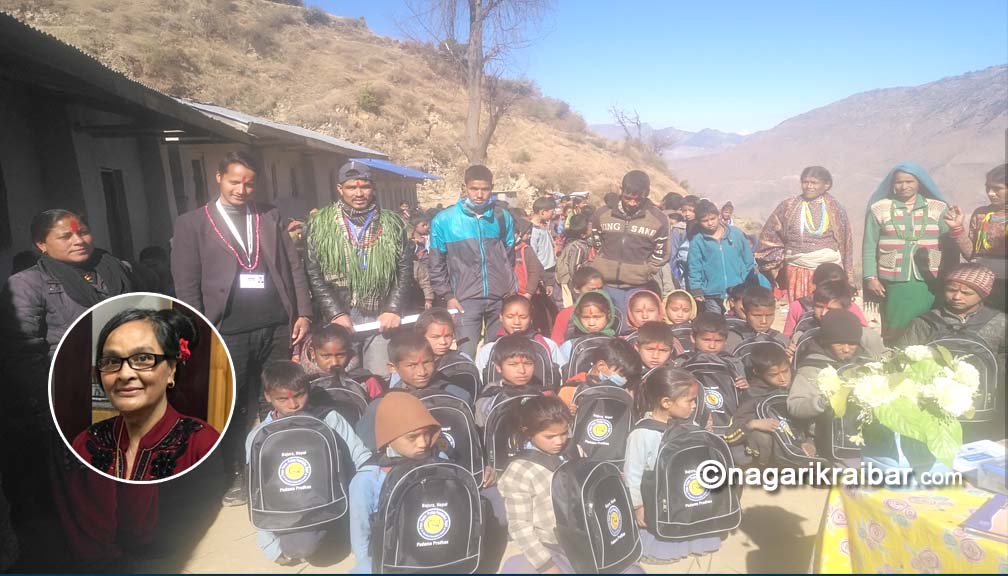 जगन्नाथका २ सय ५० जना टुहुरा विद्यार्थीलाई शैक्षिक सामाग्री सहयोग