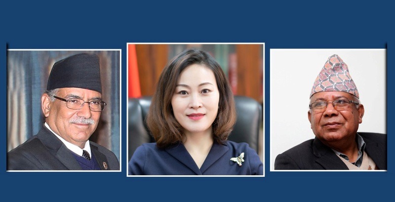 चिनियाँ राजदूत फेरि सक्रिय, प्रचण्ड र नेपालसँग भेट