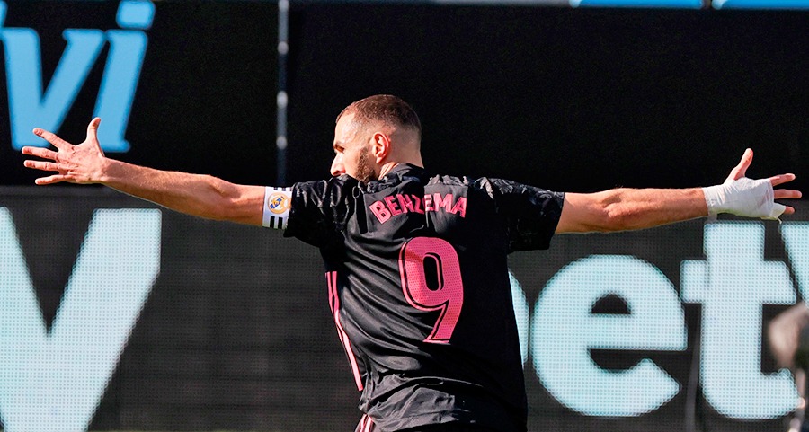 बेन्जामाको दुई गोल, रियल दोस्रो स्थानमा उक्लियो