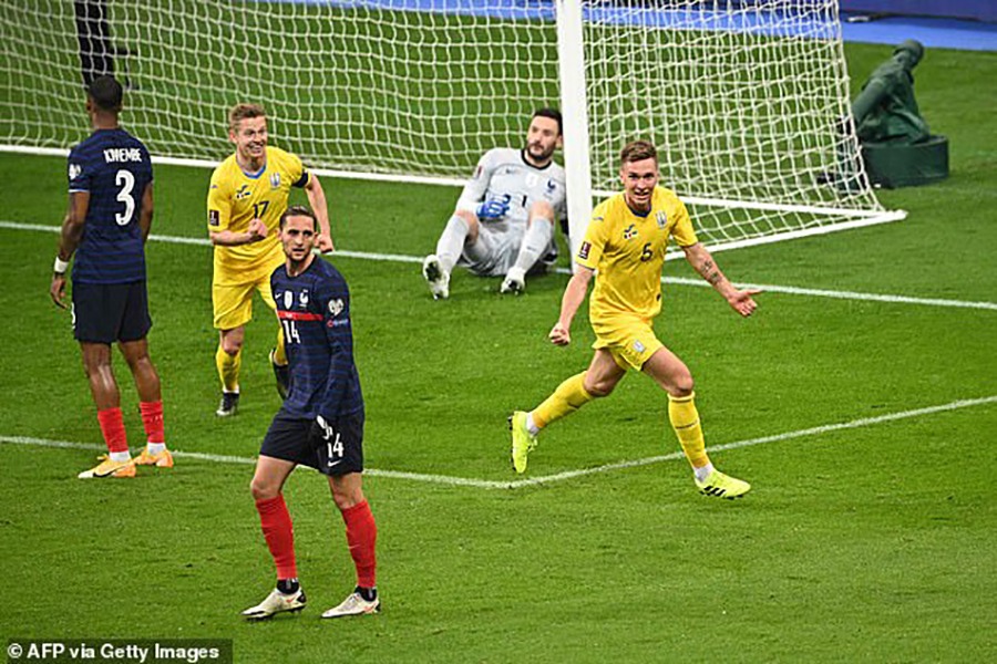 विश्वकप छनोट : आत्मघाती गोल गर्दा फ्रान्स घरेलु मैदानमै बराबरीमा रोकियो