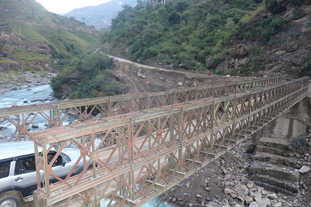 मुगु–हुम्ला लिंकरोडमा बेलीब्रिज बन्‍ने