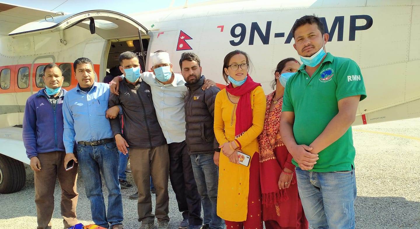 लडेर घाईते भएका पत्रकार पंडितलाई नेपालगंज लगियो