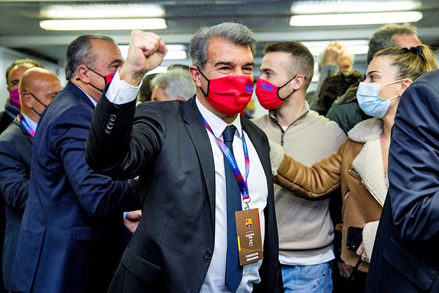 बार्सिलोनाको नयाँ अध्यक्षमा लापोर्टा