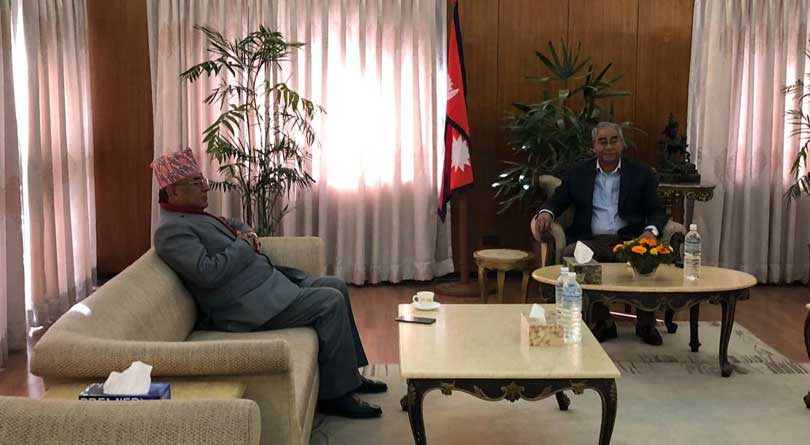 देउवा र प्रचण्डबीच भेटवार्ता