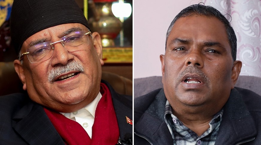 माधव नेपाल र उपेन्द्र यादवसँग प्रचण्डको भेट