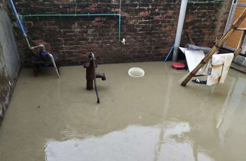 डेढ घण्टा पानी पर्दा जनकपुरधाम जलमग्न