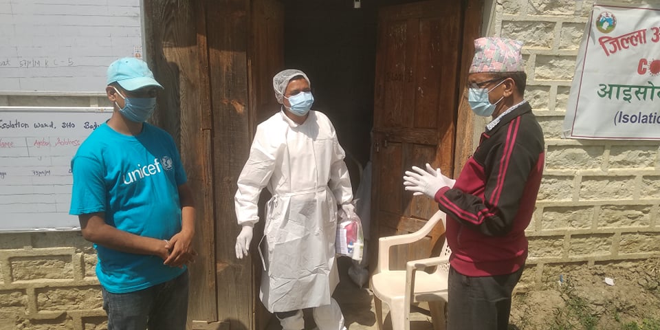 युनिसेफद्धारा कोरोना संक्रमितलाई स्वास्थ्य सामाग्री सहयोग