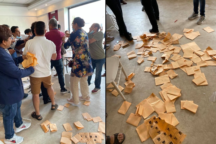 एनआरएन बेल्जियमको चुनाव बिथोलियो, मतपेटिका तोडफोड