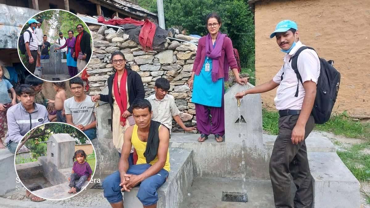 मार्तडीको सेलाघाट बस्तीमा एक घर एक धारा निर्माण