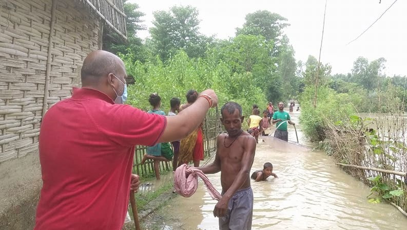 सप्तरीमा १ सय ५० घर डुबानमा