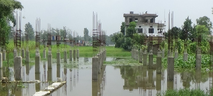 धनगढीमा सार्वजनिक ताल कब्जा गर्दै बस्ती विस्तार