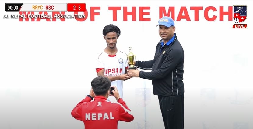 रानिवनका दिपक विक उत्कृष्ट खेलाडी घोषित