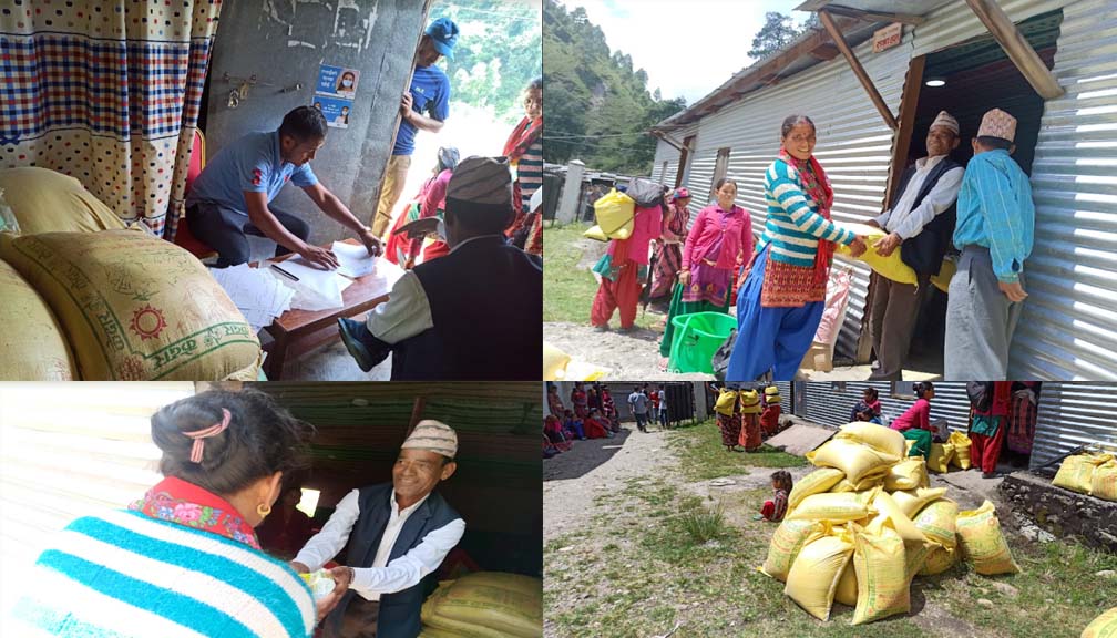 सहास नेपालद्धारा गौमुलमा विपन्न परिवारलाई राहत वितरण