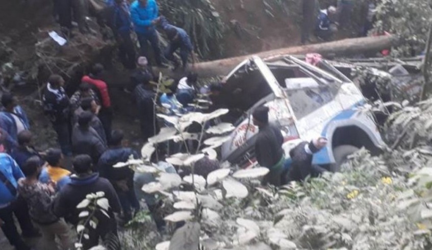 नेपालगन्जबाट छुटेको बस दुर्घटनाः २२ जनाको मृत्यु, १८ घाइते