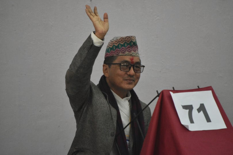 राप्रपा महाधिवेशन : अध्यक्षका उम्मेद्धवार लिङ्देनले गरे मतदान