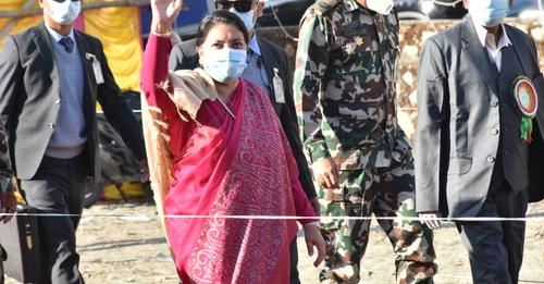 शैक्षिक कार्यक्रमको शुभारम्भ गर्न राष्ट्रपति विद्यादेवी जुम्लामा