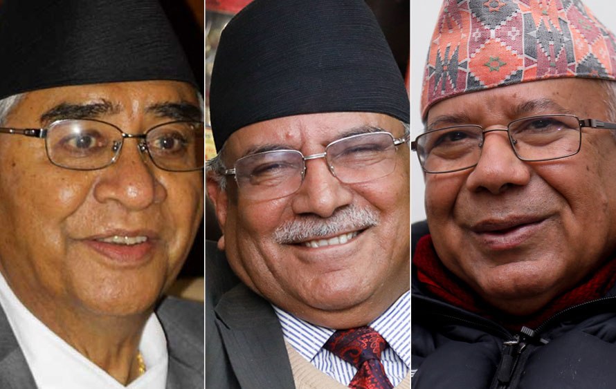 प्रधानमन्त्रीसँग प्रचण्ड र माधव नेपालको छलफल, भोलि गठबन्धनको बैठक