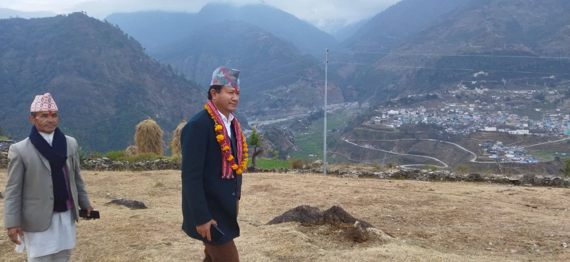 पूर्व मन्त्री शाहद्धारा एयरपोर्टका लागि डिपिआर हुन लागेको स्थलको अनुगमन