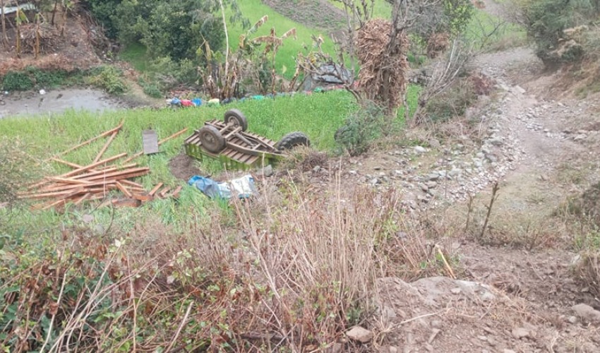 ट्र्याक्टर दुर्घटना हुँदा एक जनाको मृत्यु