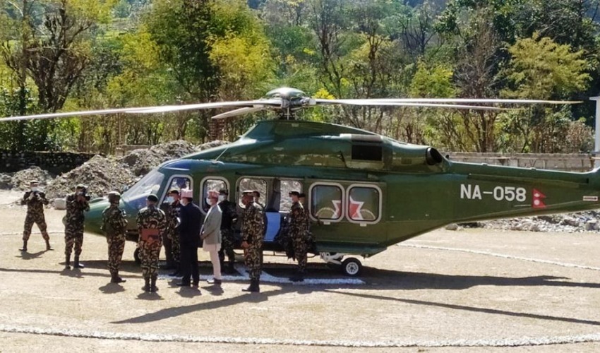 प्रधानसेनापति दार्चुलामा, खलङ्गा–तिंकर सडकको निरीक्षण