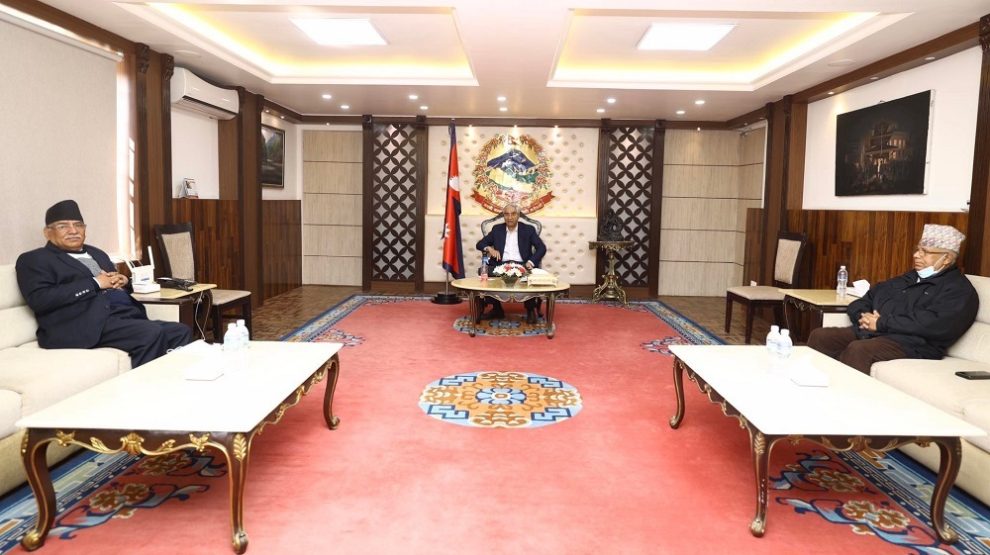 देउवा-प्रचण्ड र नेपालबीच छलफल