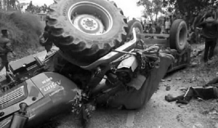 ट्र्याक्टर दुर्घटना हुँदा एक जनाको मृत्यु