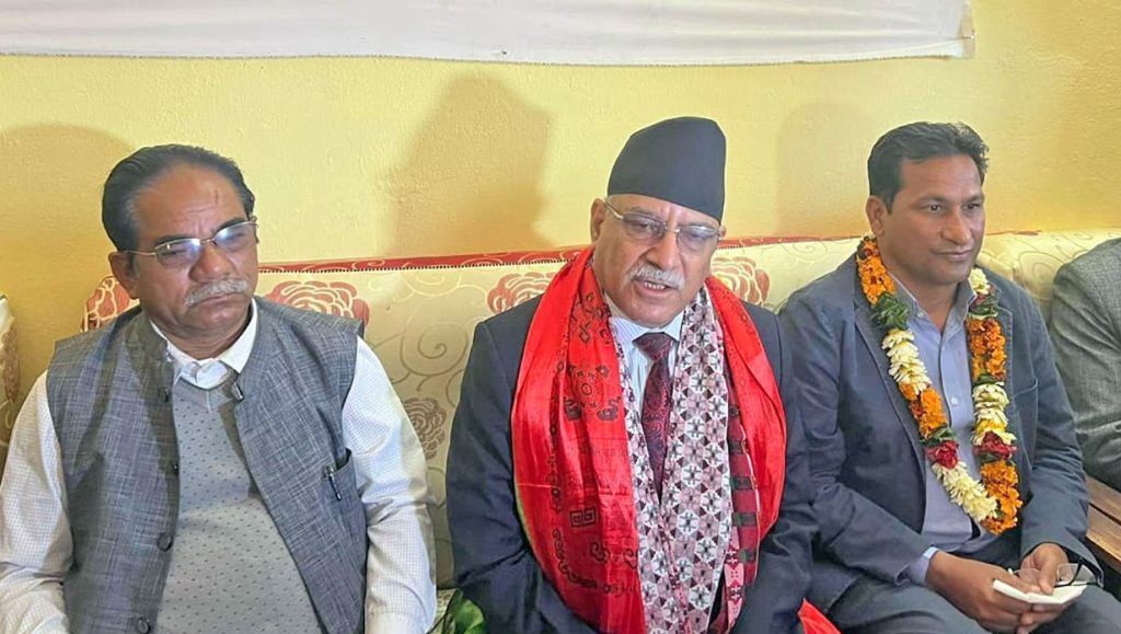 देशलाई कता लैजाने माओवादीको हातमा छ : प्रचण्ड