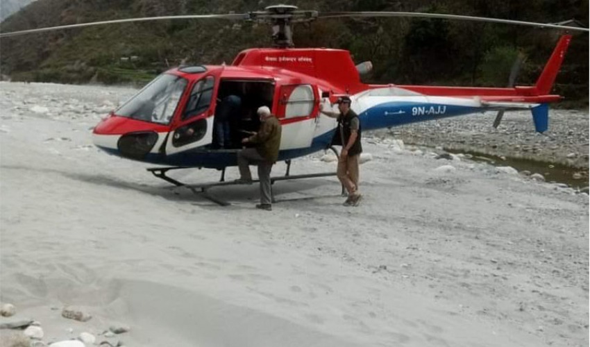 बिना जानकारी किन बझाङ ‘ल्यान्ड’ भयो हेलिकोप्टर, को आएका थिए ?